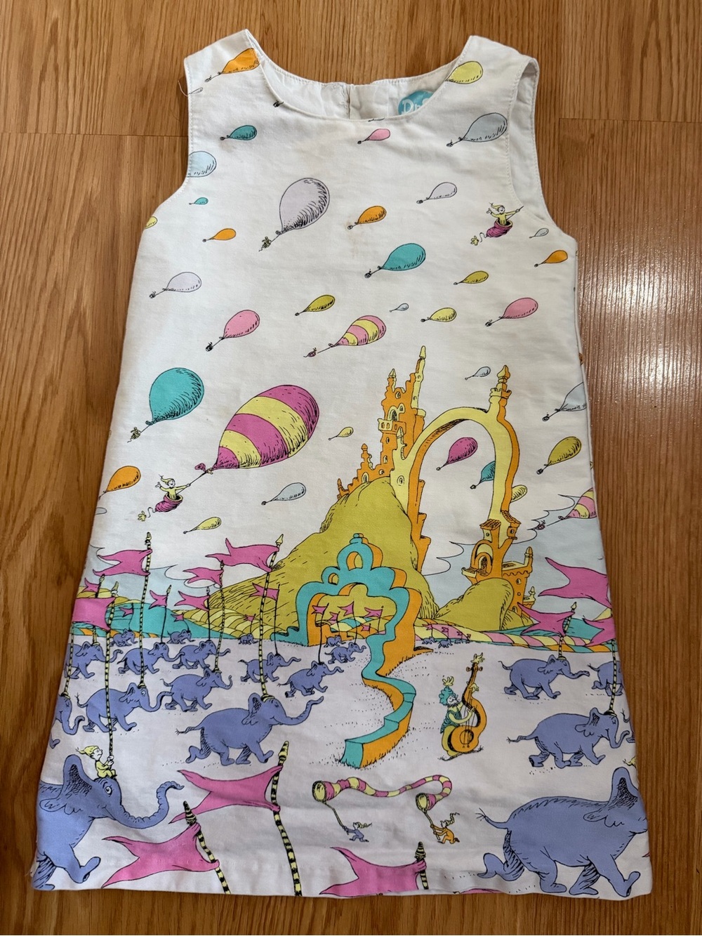 Dr Seuss Oh! The Places You’ll Go Sleeveless Dress Girls 3T